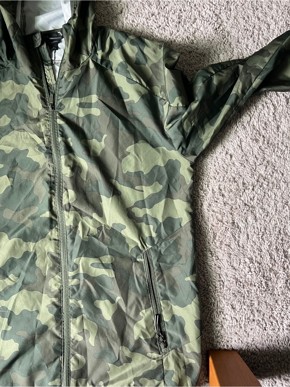 all in motion Men's Camouflage Hooded Jacket - Green Camo - Picture 2 of 4